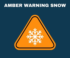 AMBER Warning Snow BILINGUAL