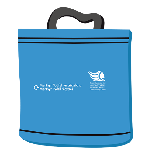 Blue Reusable Recycling Sack - New
