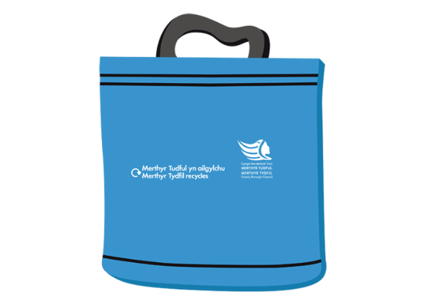 Blue Reusable Recycling Sack