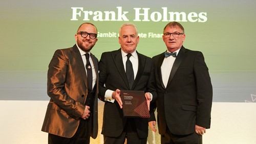 L-R Tim Rhys-Evans MBE, Frank Holmes and Ken Poole