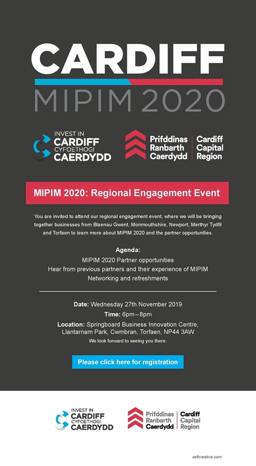 Merthyr Tydfil businesses urged to attend MIPIM 2020