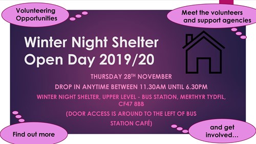 Winter night shelter 2019