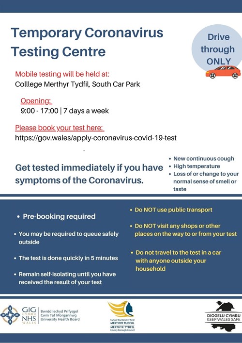 Temporary Coronavirus Testing Centre