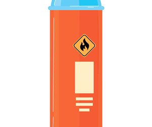 Aerosol gas cannister
