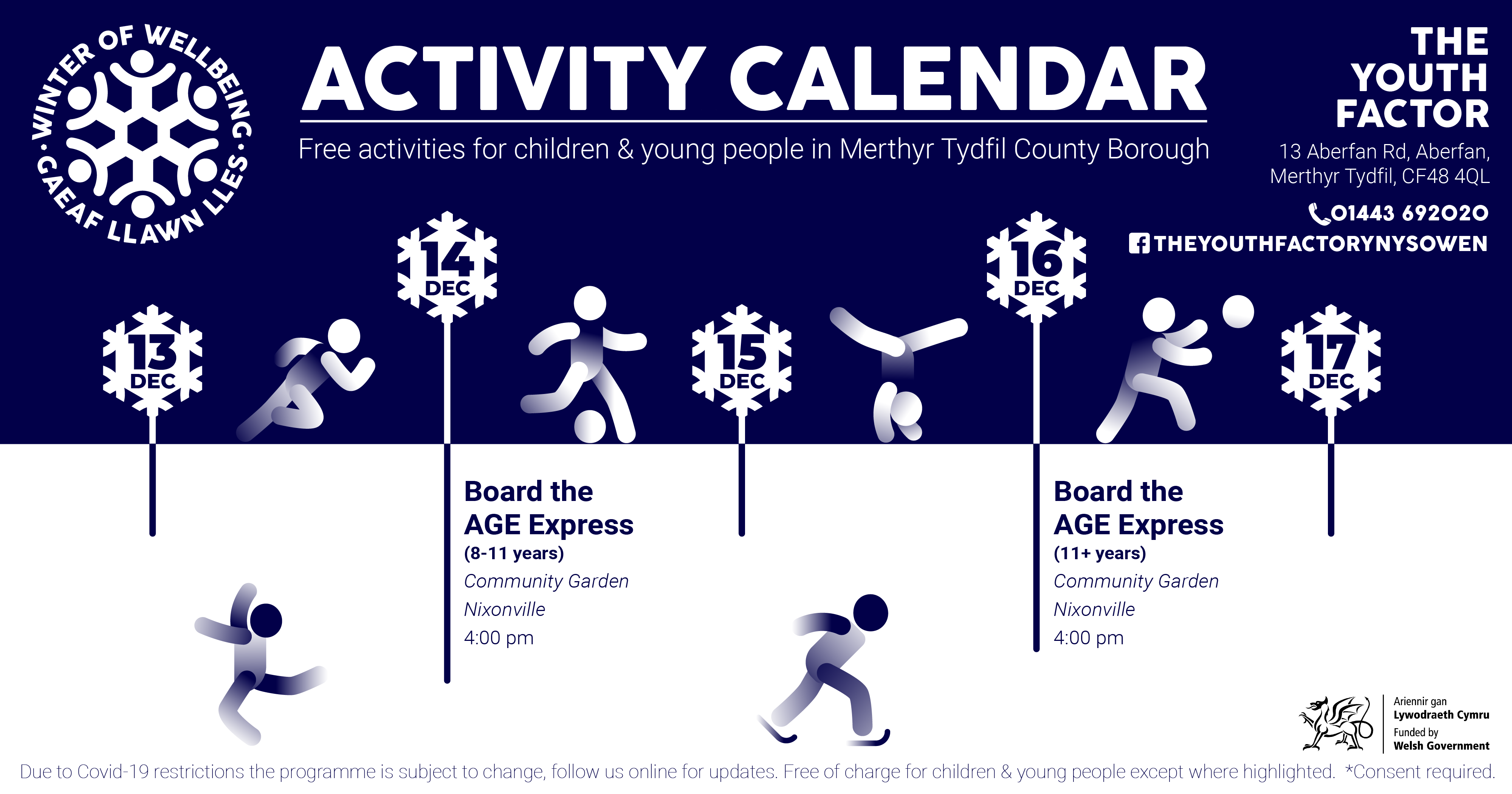 H Factor Activity Calendar