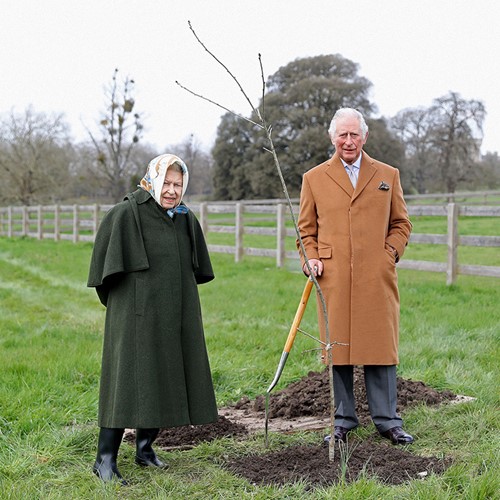 Queen Elizabeth and Prince Charles