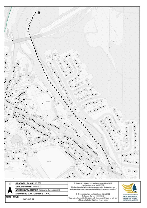 Vaynor footpath closure